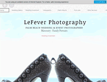 Tablet Screenshot of lefeverphoto.net